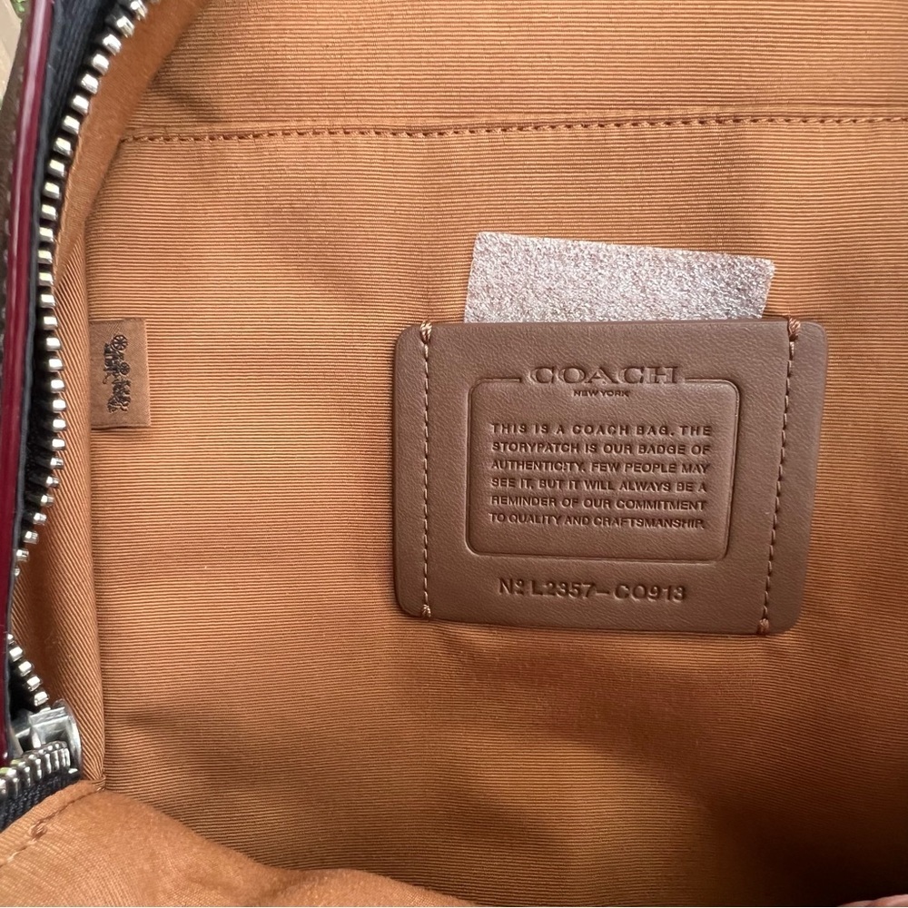 COACH Crossbody/Shoulder Bag In Signature Denim C0913 AUTHENTIC NWT - Picture 11 of 12